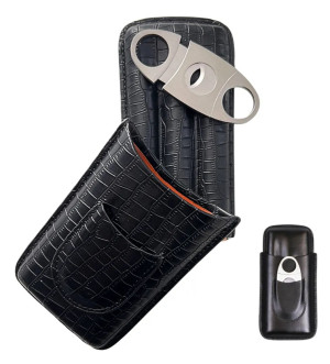 porta charutos de couro jundiai