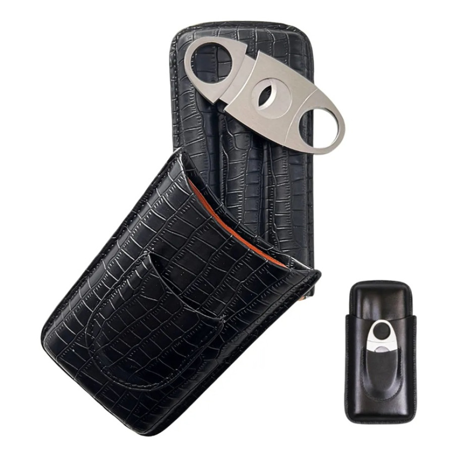 porta charutos de couro jundiai